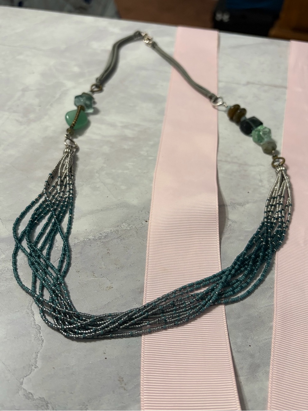 Silpada .925 Sterling Silver Labradorite Chalcedony